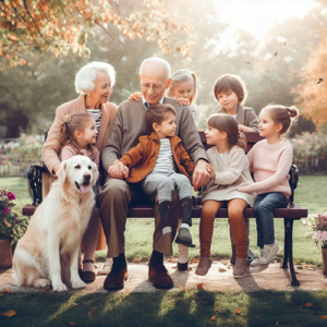 Nonni, nipoti e il cane